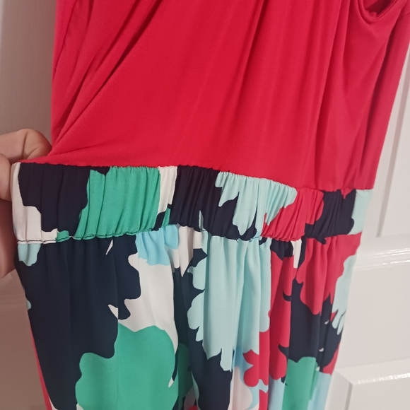 Kaari Blue small dress with pockets! Floral and coral NWT - Picture 7 of 10